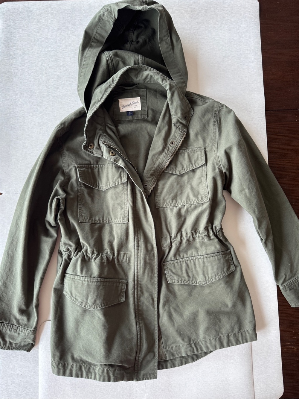 Universal Thread Olive Green Hooded Utility Jacket
